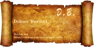 Dobos Bercel névjegykártya